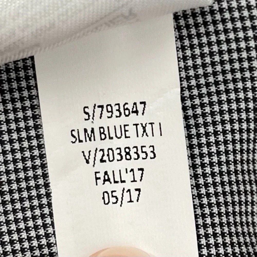 Sport Coat Blazer Two Button Suit Jacket Blue 42R Slim Preppy Academia